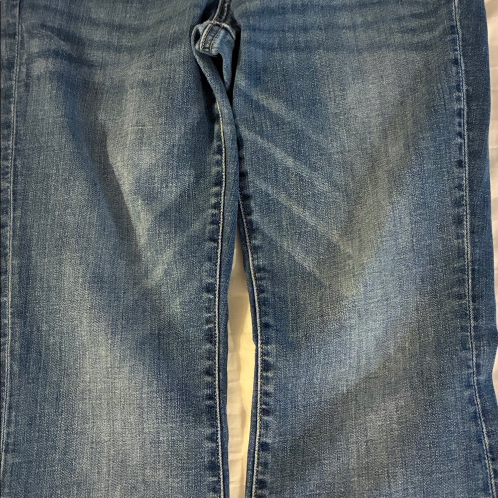 American Eagle Outfitters Blue Kick Boot Super Stretch Women’s 8 Short - Picture 11 of 12